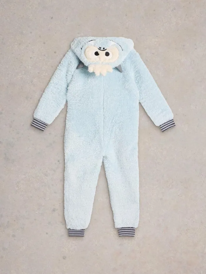 White Stuff Pyjamas Yeti Onesie Light Grey 8211 Kids