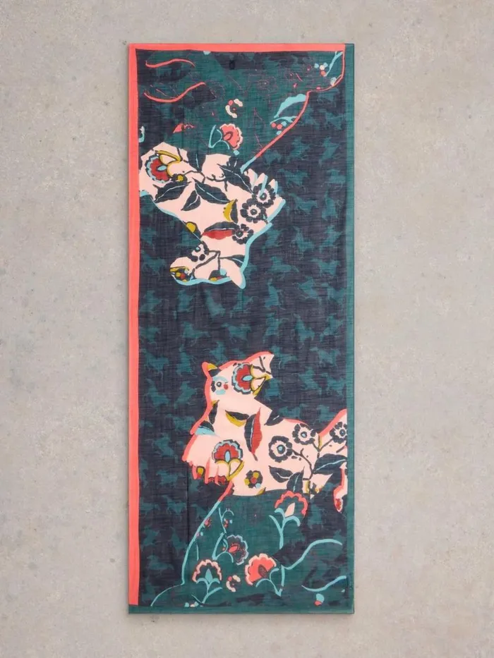 White Stuff Scarves Horsing Around Scarf Navy Multi 8211 Women