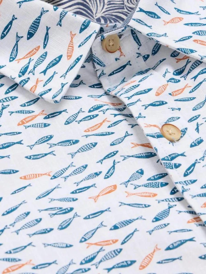White Stuff Shirts Shoal Printed Shirt White Multi 8211 Men White Stuff Shirts Shoal Printed Shirt White Multi 8211 Men