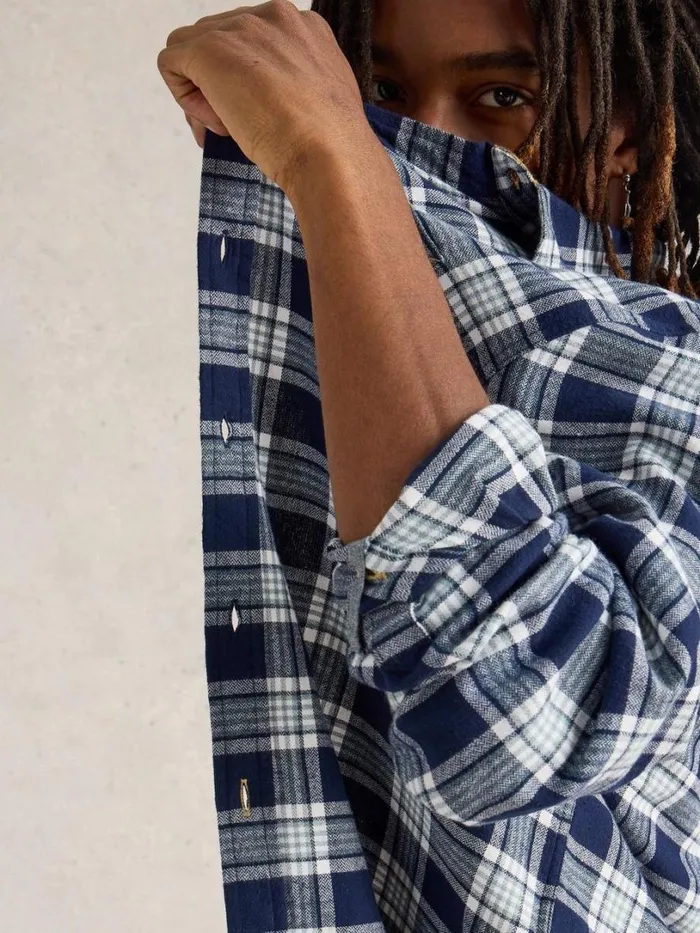 White Stuff Shirts Wallace Brushed Check Shirt Navy Multi 8211 Men White Stuff Shirts Wallace Brushed Check Shirt Navy Multi 8211 Men
