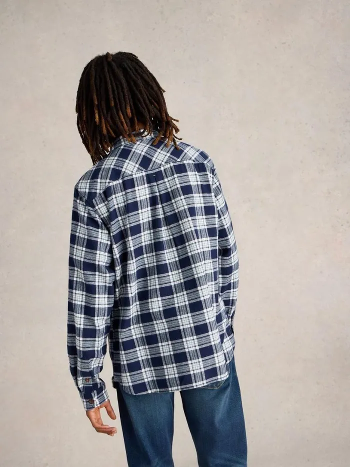 White Stuff Shirts Wallace Brushed Check Shirt Navy Multi 8211 Men White Stuff Shirts Wallace Brushed Check Shirt Navy Multi 8211 Men