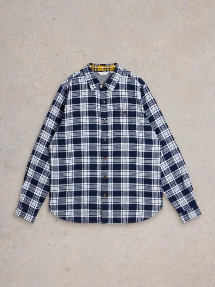 White Stuff Shirts Wallace Brushed Check Shirt Navy Multi 8211 Men White Stuff Shirts Wallace Brushed Check Shirt Navy Multi 8211 Men
