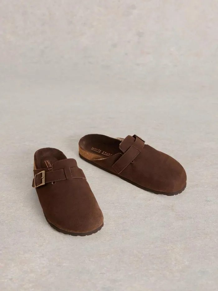 White Stuff Shoes Freddy Leather Footbed Dark Brown 8211 Men