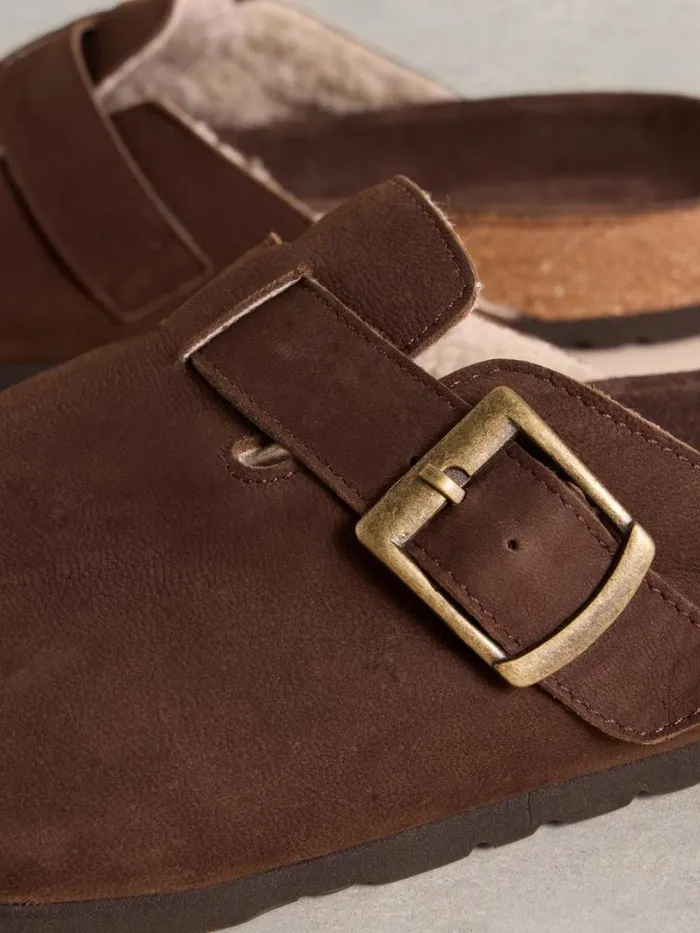 White Stuff Shoes Freddy Leather Footbed Dark Brown 8211 Men