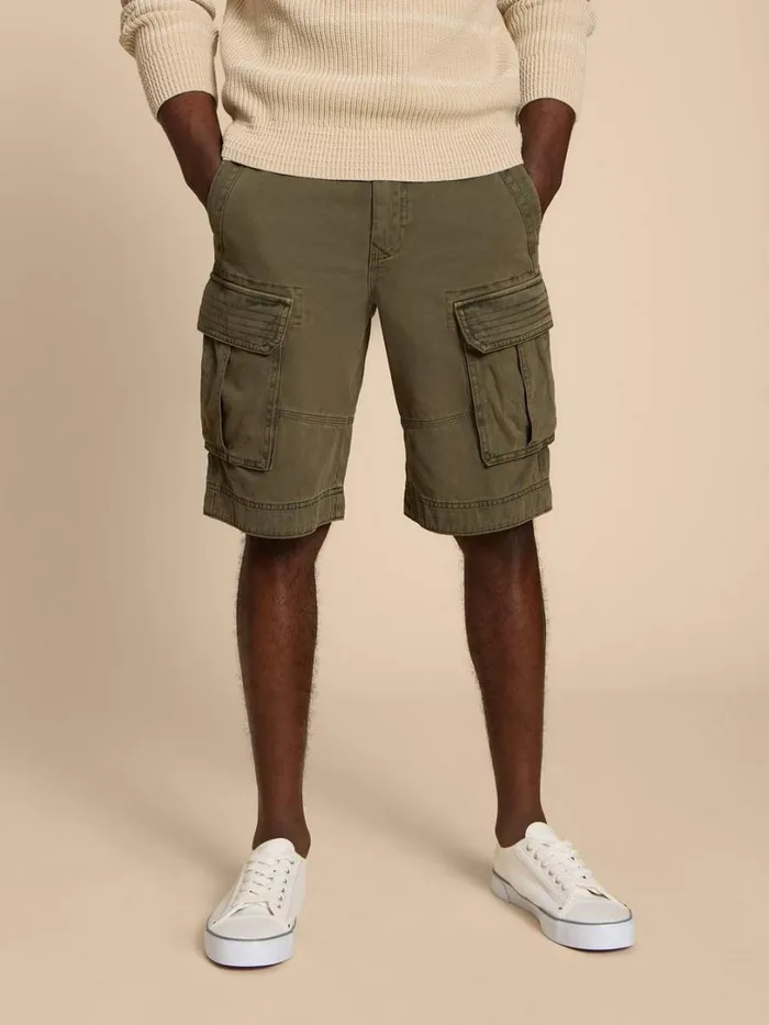 White Stuff Shorts Halsall Organic Cargo Short Khaki Green 8211 Men