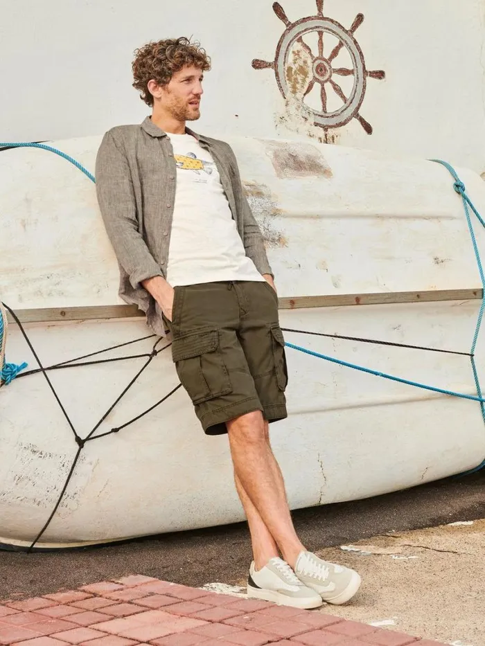 White Stuff Shorts Halsall Organic Cargo Short Khaki Green 8211 Men