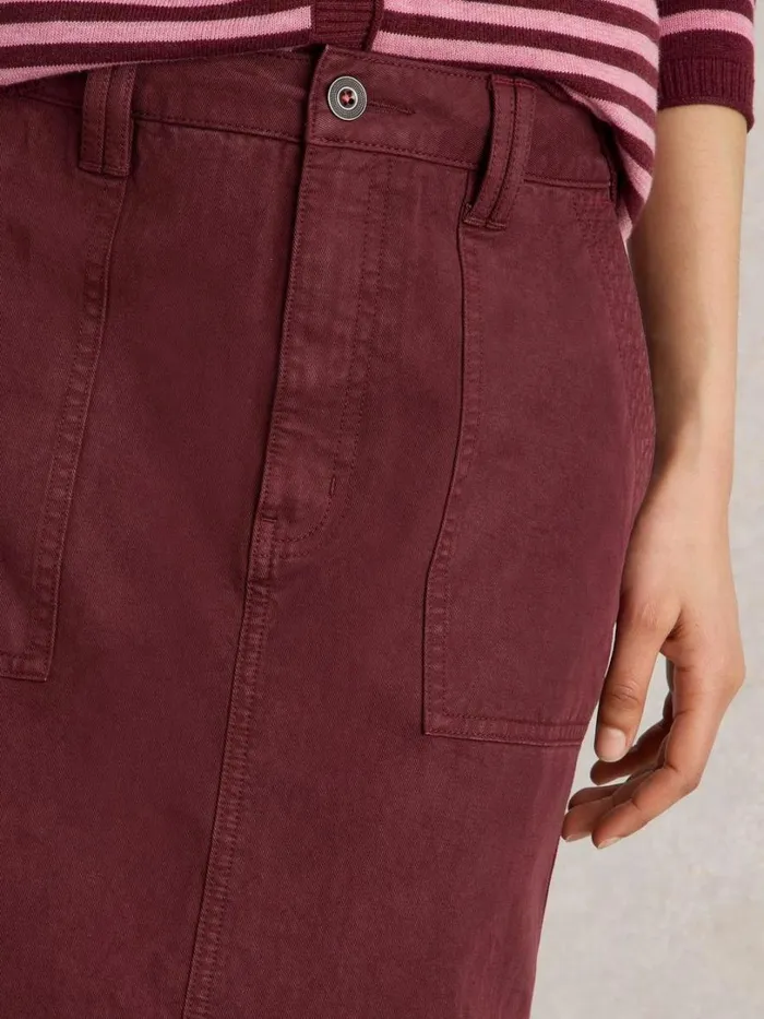White Stuff Skirts Maren Midi Skirt Dk Plum 8211 Women
