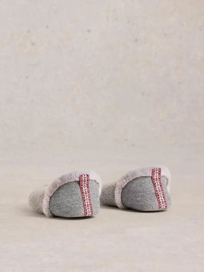 White Stuff Slippers Closed Back Reya Slipper Mid Grey 8211 Women
