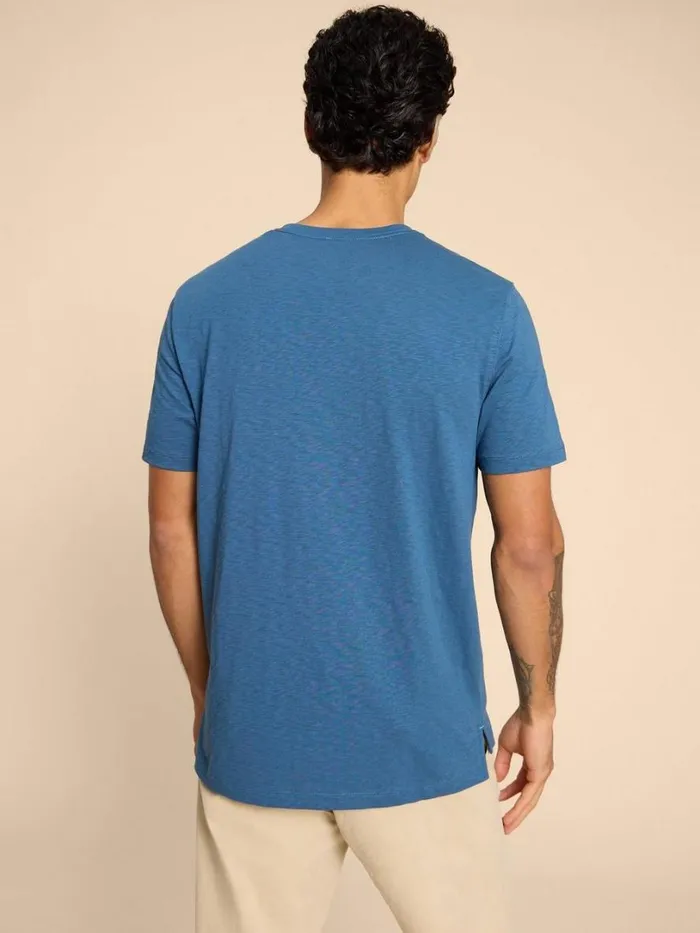 White Stuff TShirts Camera Chronicles Graphic Tee Blue Print 8211 Men