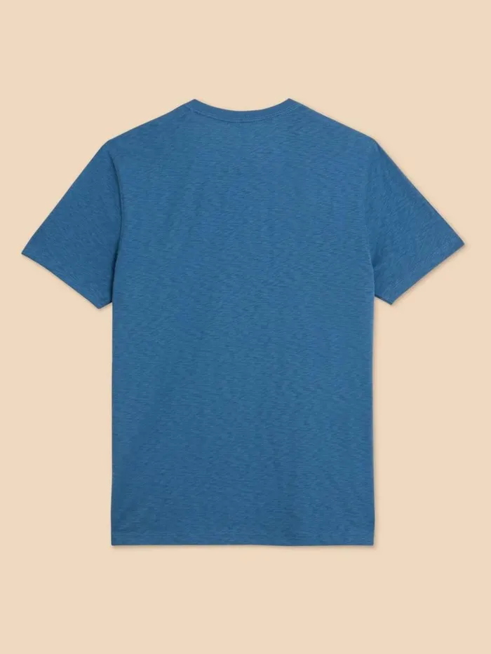 White Stuff TShirts Camera Chronicles Graphic Tee Blue Print 8211 Men