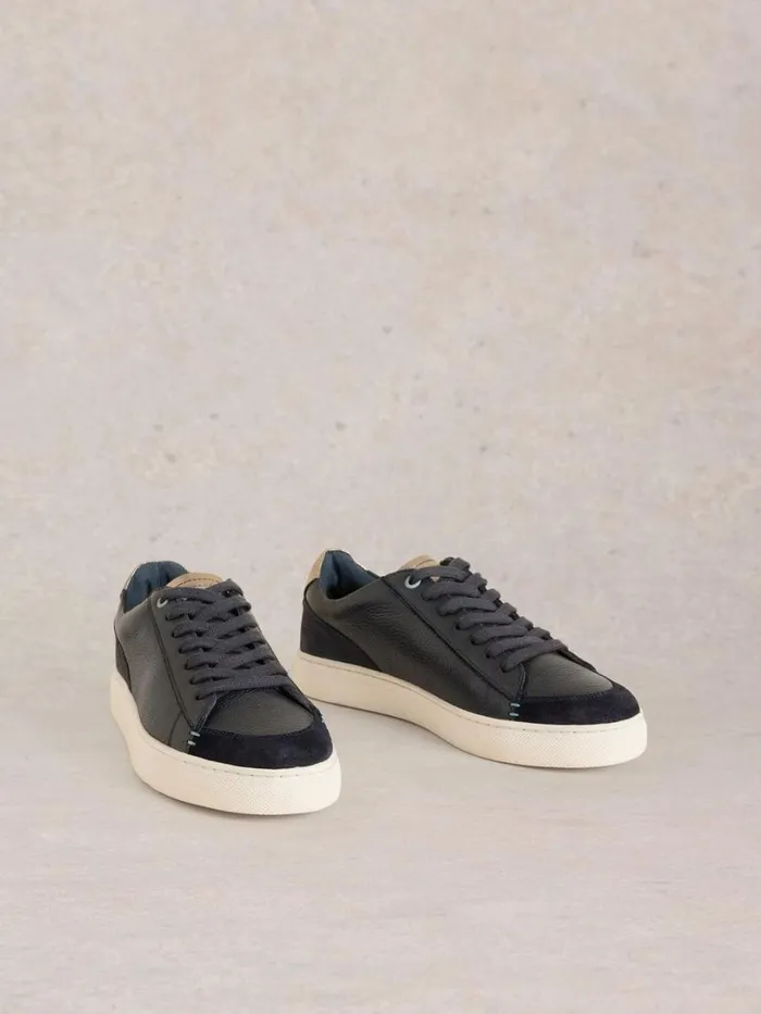 White Stuff Trainers Toni Leather Flat Trainer Navy Multi 8211 Women White Stuff Trainers Toni Leather Flat Trainer Navy Multi 8211 Women