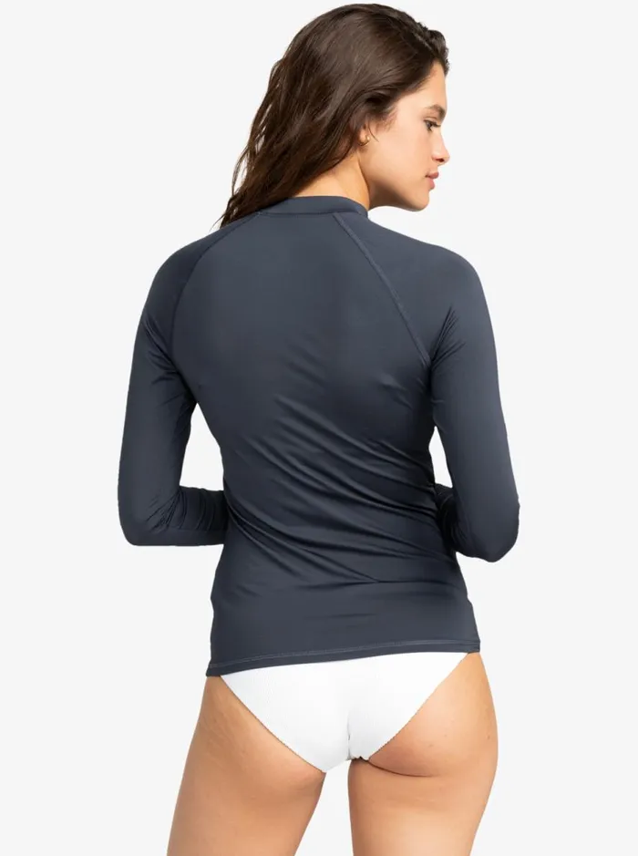 Whole Hearted 8211 Long Sleeve UPF 50 Rash Vest Mood Indigo Women Roxy Rash Vests and Surf Tees