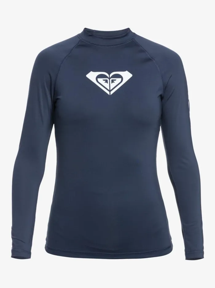 Whole Hearted 8211 Long Sleeve UPF 50 Rash Vest Mood Indigo Women Roxy Rash Vests and Surf Tees