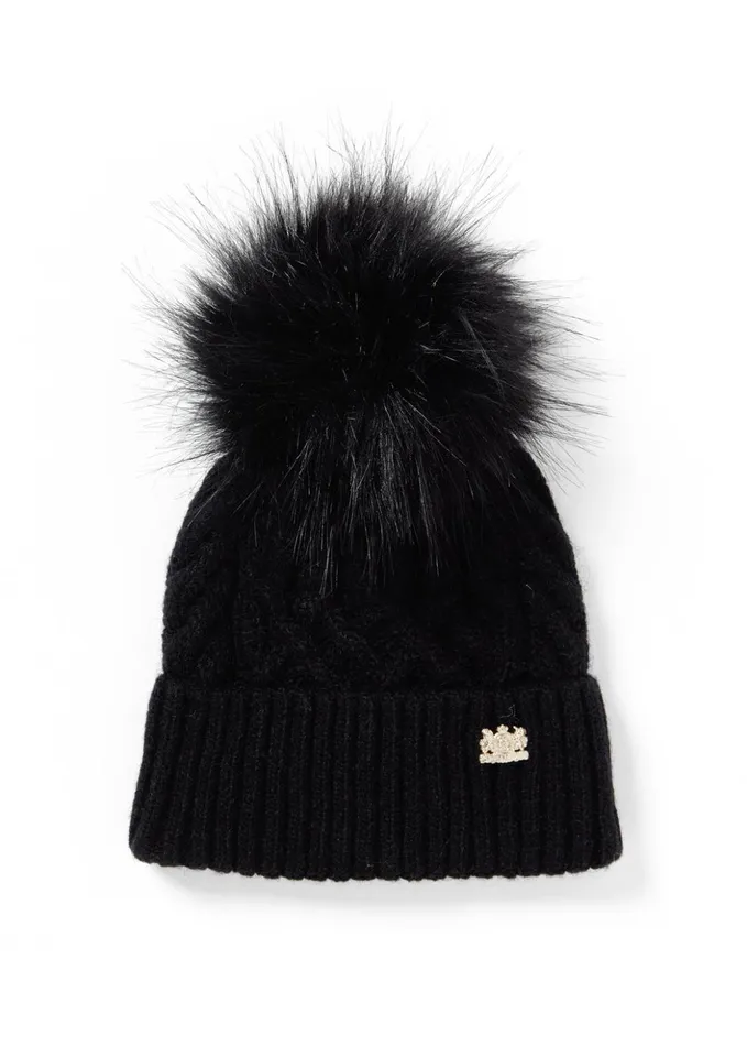 Windsor Bobble Hat Black Women Holland Cooper Salopettes Windsor Bobble Hat Black Women Holland Cooper Salopettes