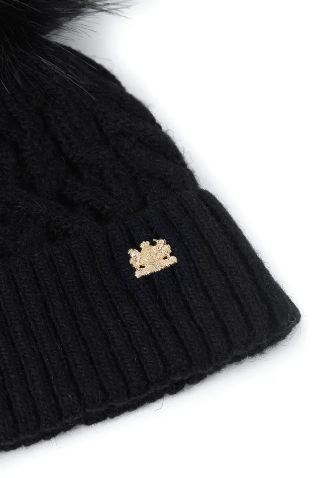 Windsor Bobble Hat Black Women Holland Cooper Salopettes Windsor Bobble Hat Black Women Holland Cooper Salopettes