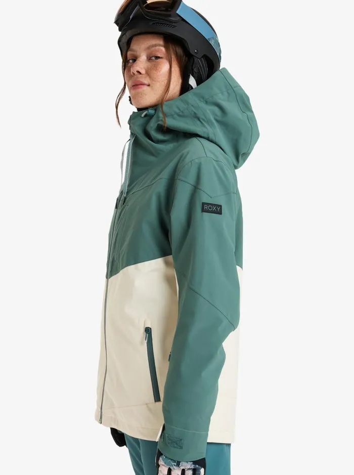 Winter Haven 8211 Snow Jacket Sea Pine Women Roxy Jackets and Coats