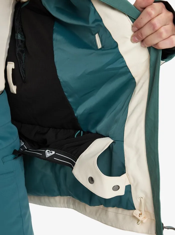 Winter Haven 8211 Snow Jacket Sea Pine Women Roxy Jackets and Coats