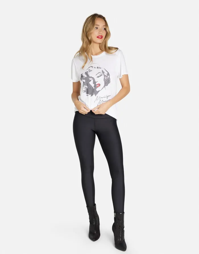 Wolf Vintage Marilyn Monroe White Women039s Lauren Moshi Short Sleeve