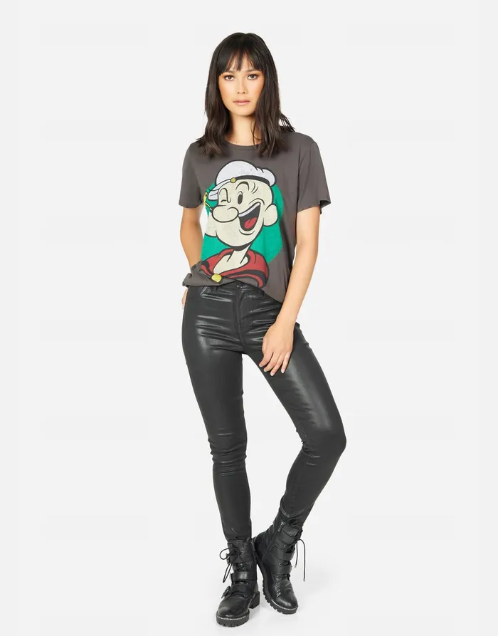 Wolf Vintage Popeye Vintage Black Women039s Lauren Moshi Short Sleeve
