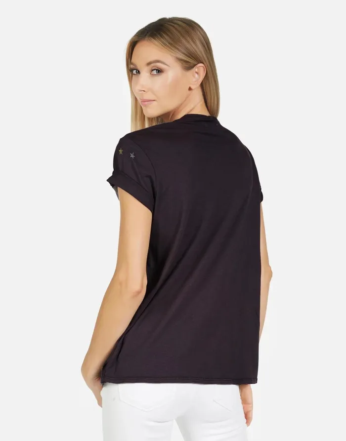 Wolf X Vintage Eagle Onyx Women039s Lauren Moshi Short Sleeve