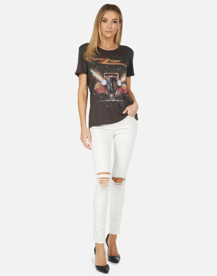 Wolf ZZ Top Eliminator Onyx Women039s Lauren Moshi Short Sleeve