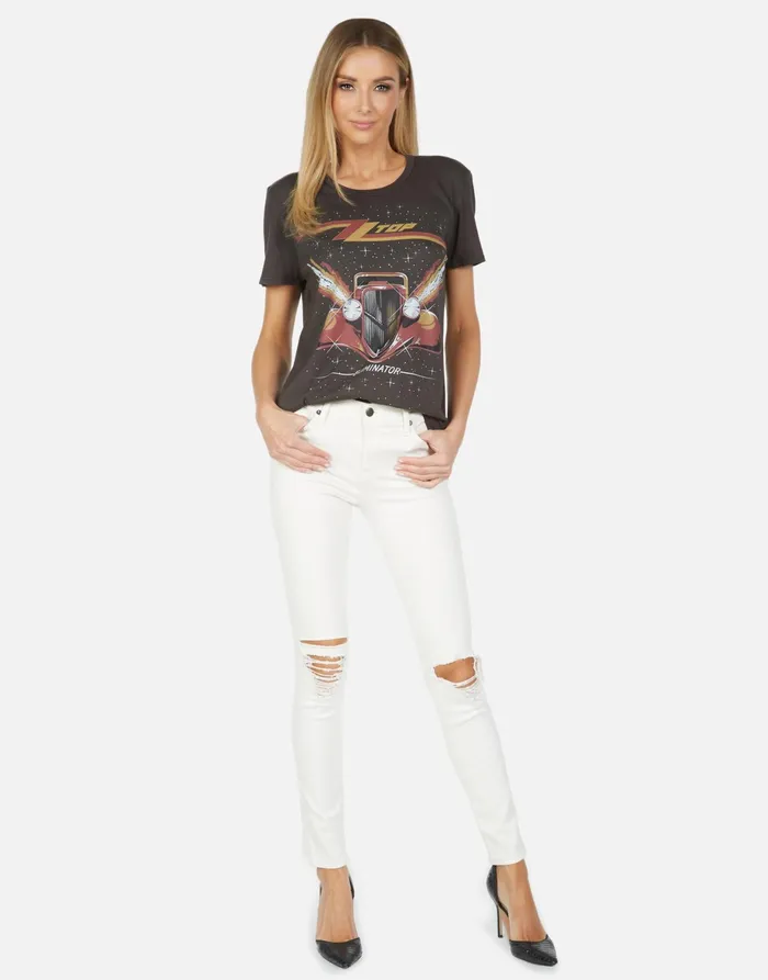 Wolf ZZ Top Eliminator Onyx Women039s Lauren Moshi Short Sleeve