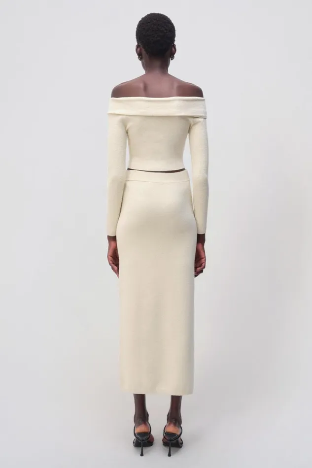 Women Aiden Top Natural White Jonathan Simkhai Knitwear