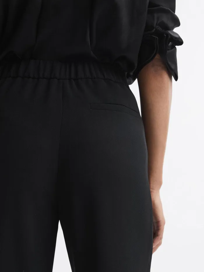 Women Aleah Pull On Trousers Black Reiss Trousers