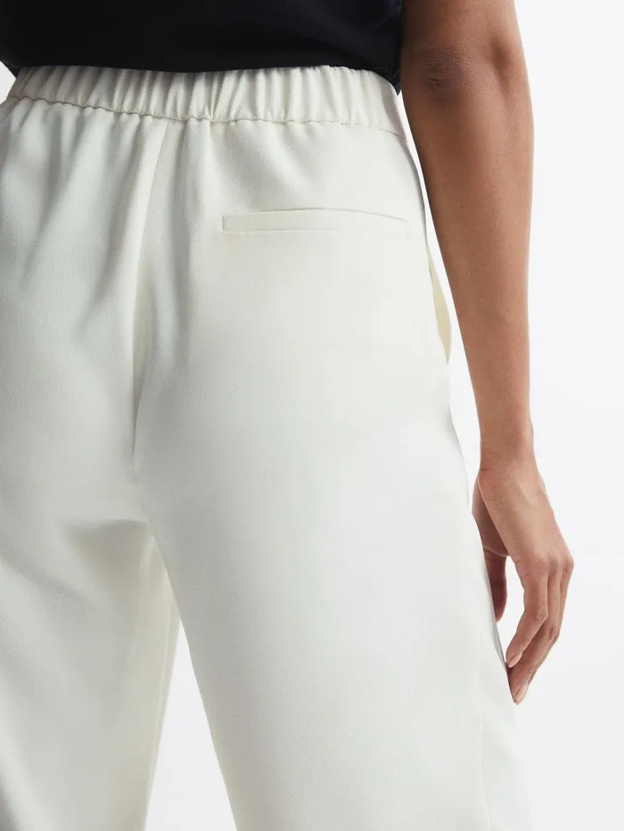 Women Aleah Pull On Trousers Black Reiss Trousers