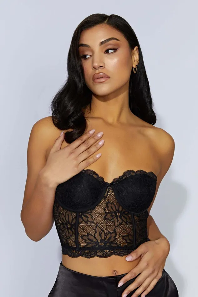 Women Alessandra Lace Corset 8211 Black Black Meshki Corsets Women Alessandra Lace Corset 8211 Black Black Meshki Corsets