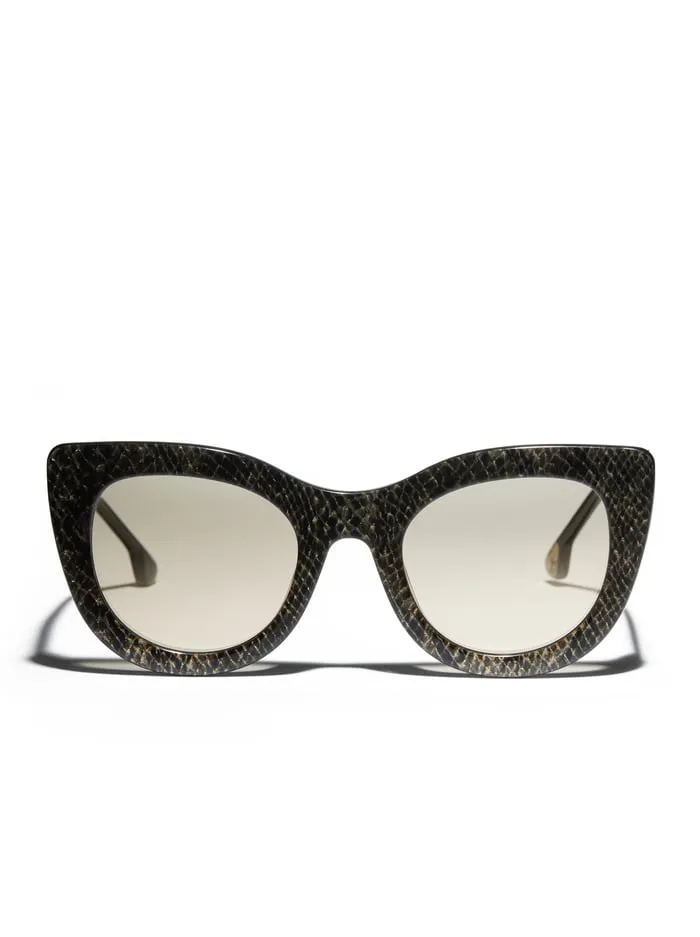 Women Alice Olivia Delancey Sunglasses Silver Snake