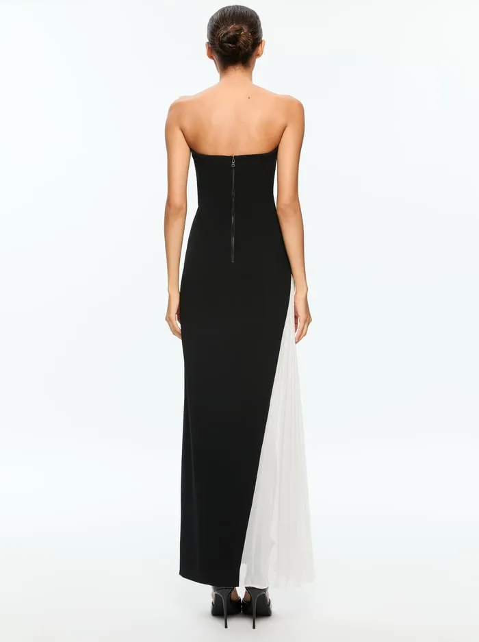 Women Alice Olivia Dresses Retha Maxi Dress Blackoff White