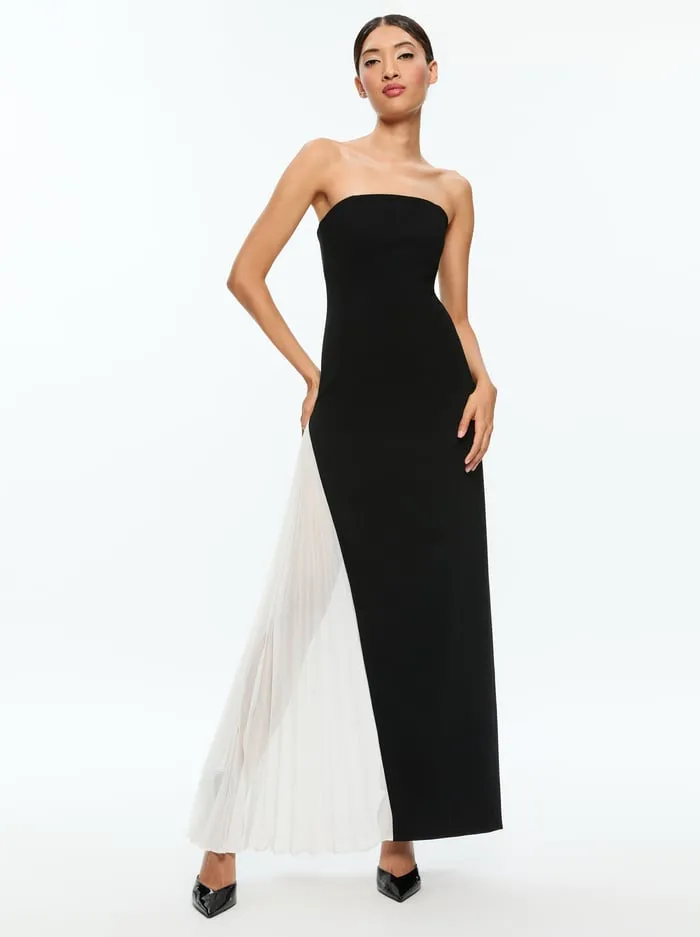Women Alice Olivia Dresses Retha Maxi Dress Blackoff White