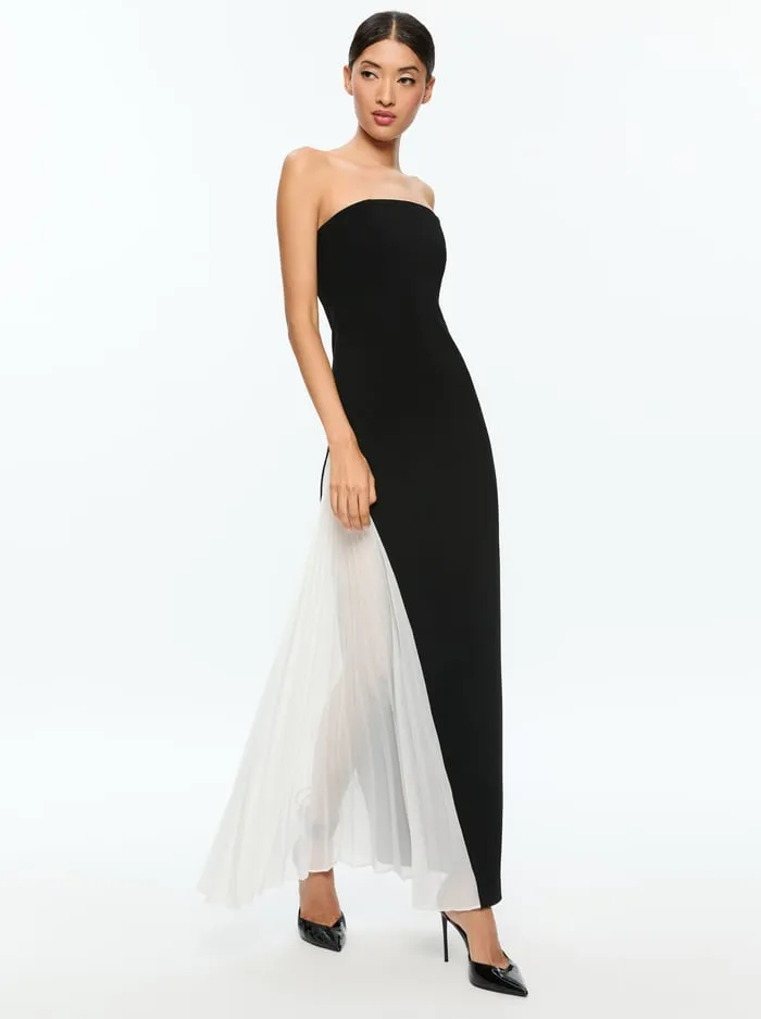 Women Alice Olivia Dresses Retha Maxi Dress Blackoff White