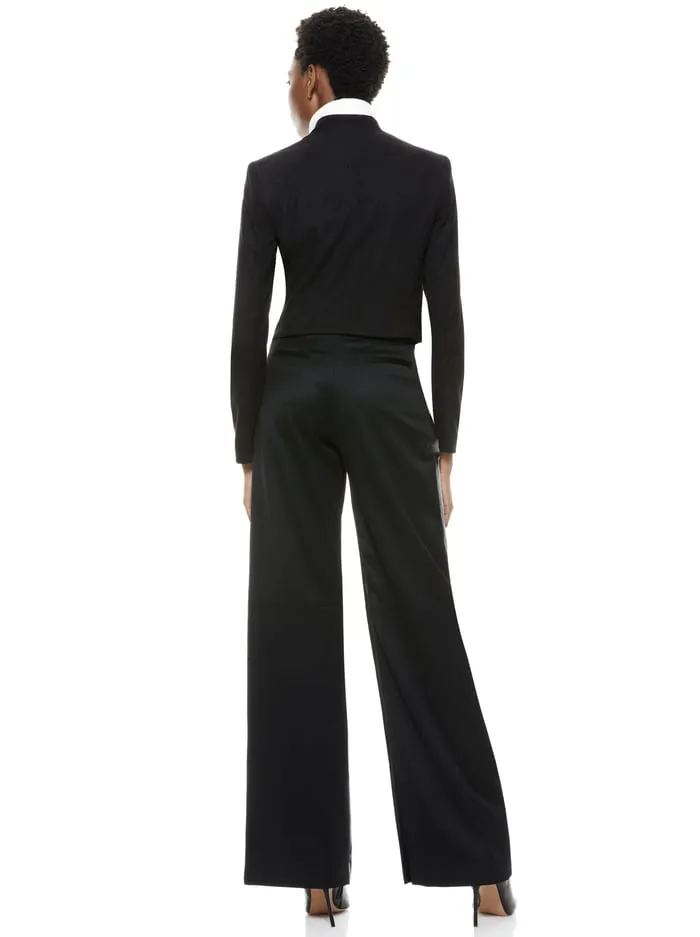 Women Alice Olivia Jackets Coats Harvey Suede Jacket Black