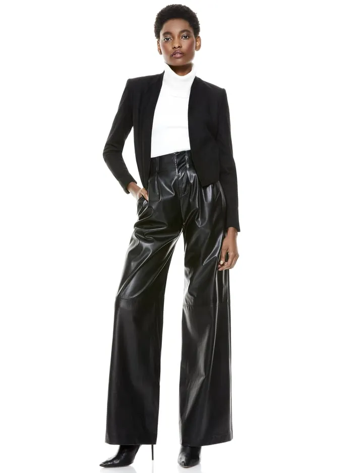 Women Alice Olivia Jackets Coats Harvey Suede Jacket Black