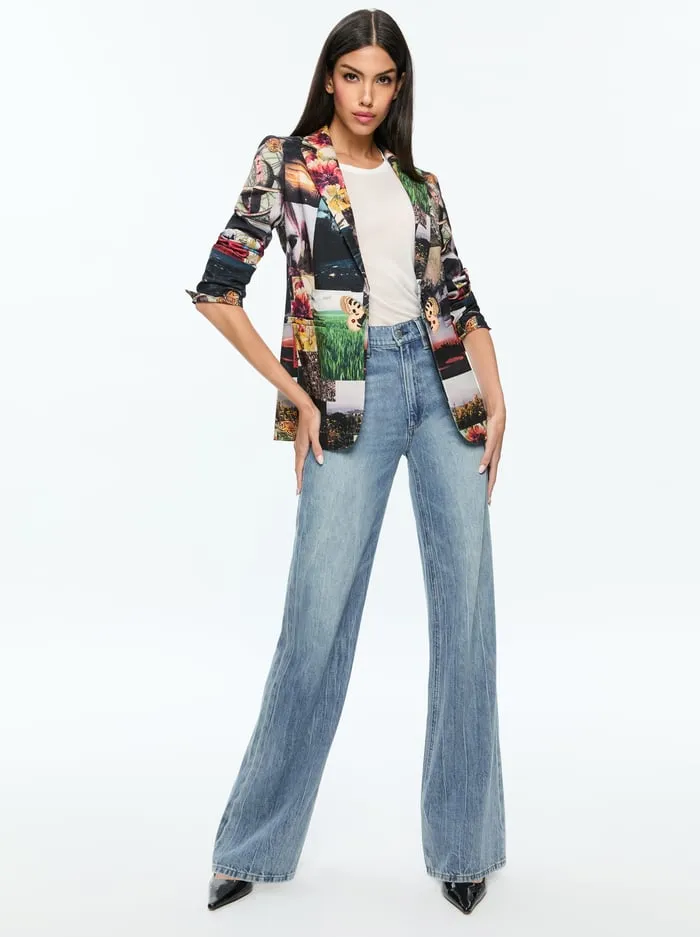 Women Alice Olivia Jackets Coats Macey Blazer Eco Fusion