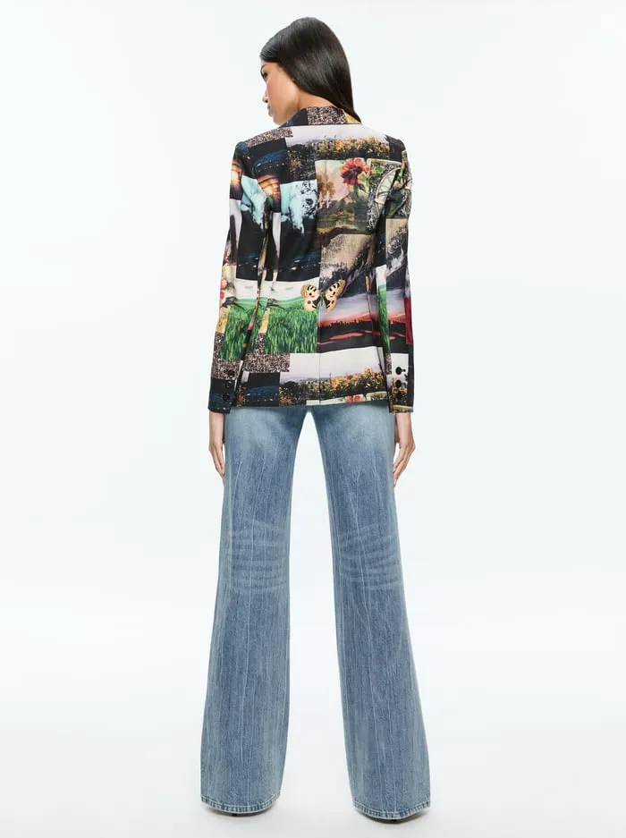 Women Alice Olivia Jackets Coats Macey Blazer Eco Fusion
