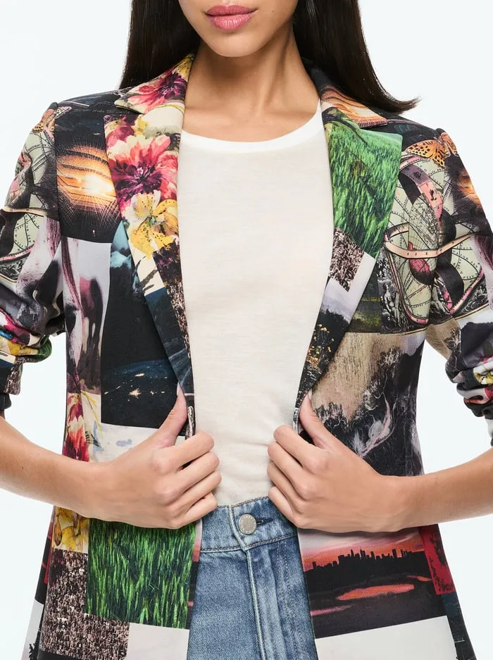 Women Alice Olivia Jackets Coats Macey Blazer Eco Fusion