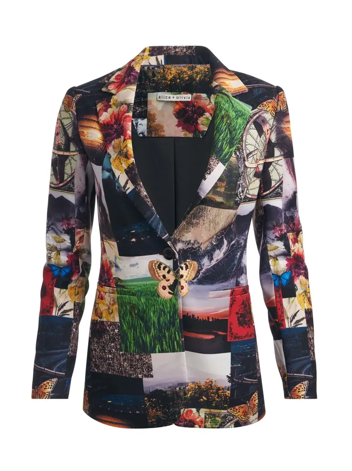 Women Alice Olivia Jackets Coats Macey Blazer Eco Fusion