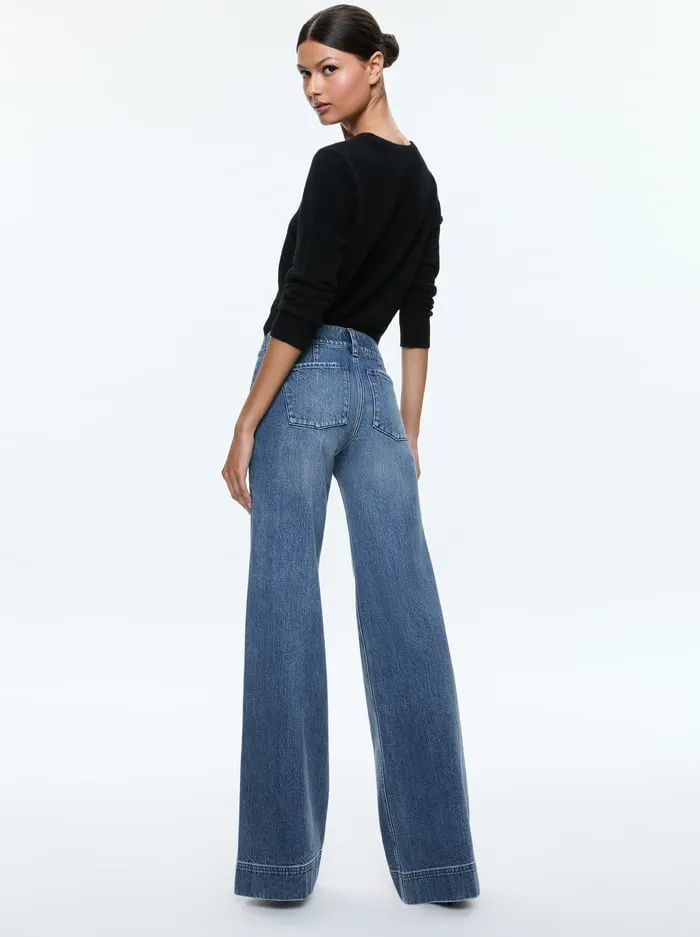 Women Alice Olivia Jeans Brian Jean Avery Blue