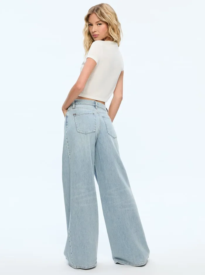 Women Alice Olivia Jeans Harper Jean Rockstar Blue
