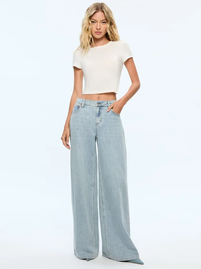 Women Alice Olivia Jeans Harper Jean Rockstar Blue
