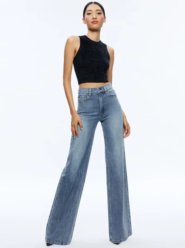Women Alice Olivia Jeans Weezy Jean Sadie Lt Vintage Blue