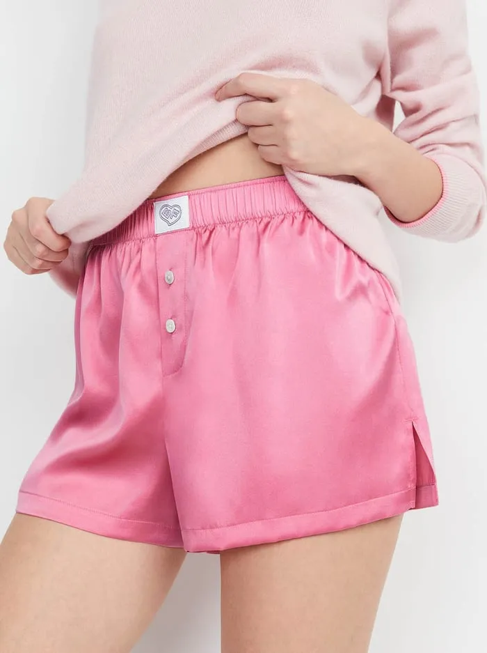 Women Alice Olivia Loungewear Big Feelings Jenny Boxer Pretty Pink