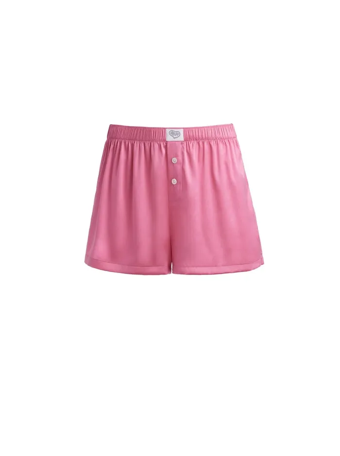 Women Alice Olivia Loungewear Big Feelings Jenny Boxer Pretty Pink