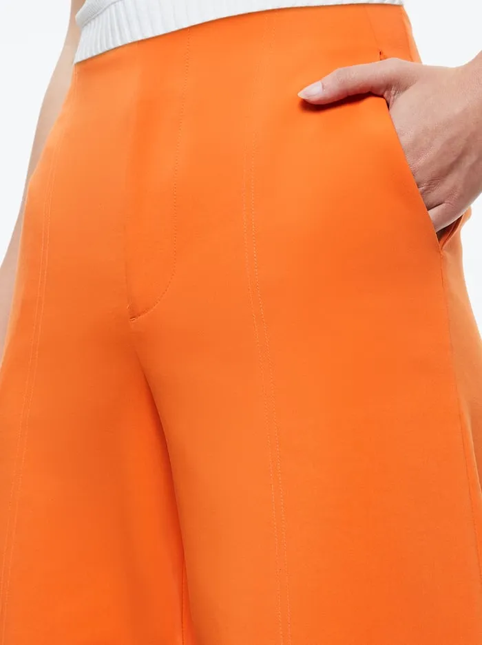 Women Alice Olivia Pants Andra Wide Leg Cropped Cuff Pant Light Mango