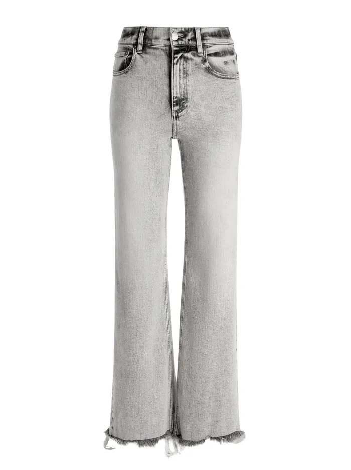 Women Alice Olivia Pants Delancey Jean Peyton Vintage Grey
