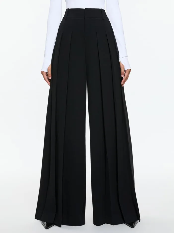 Women Alice Olivia Pants Simon Trouser Black