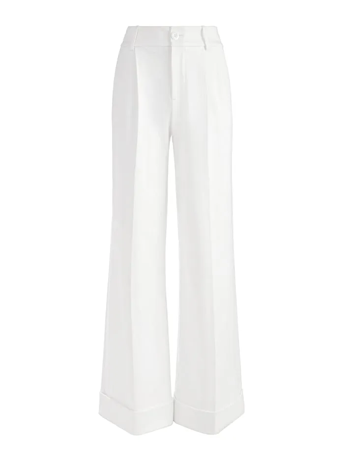 Women Alice Olivia Pants Tomasa Pant Off White